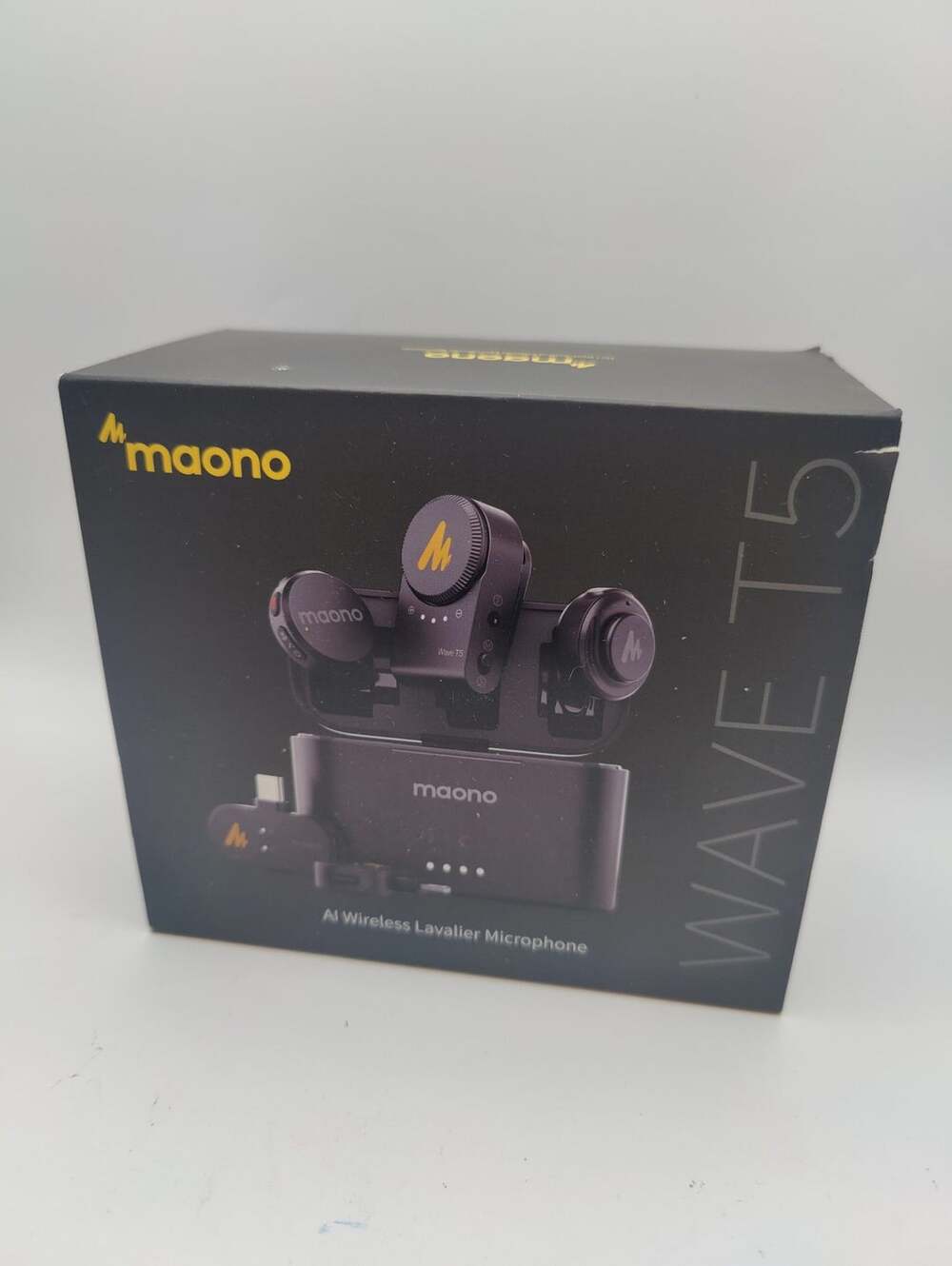 Maono Wave T5 AI Wireless Lavalier Microphone WM650A